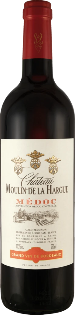 Château Moulin De La Hargue Médoc AOC 2018