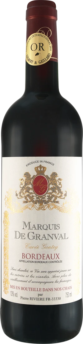 Marquis De Granval Cuvée Gontey AOC 2018 3 Marquis De Granval Cuvée Gontey AOC 2018